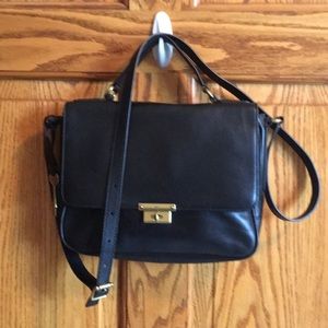 Black Fossil Cross Body Handbag
